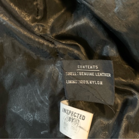 John Weitz Vintage Leather Trench Coat size Medium - Picture 10 of 10